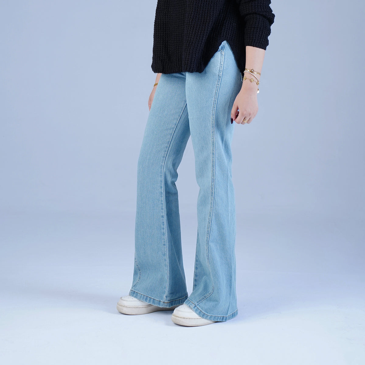 FLARE JEANS - HIGH RISE - SKY BLUE