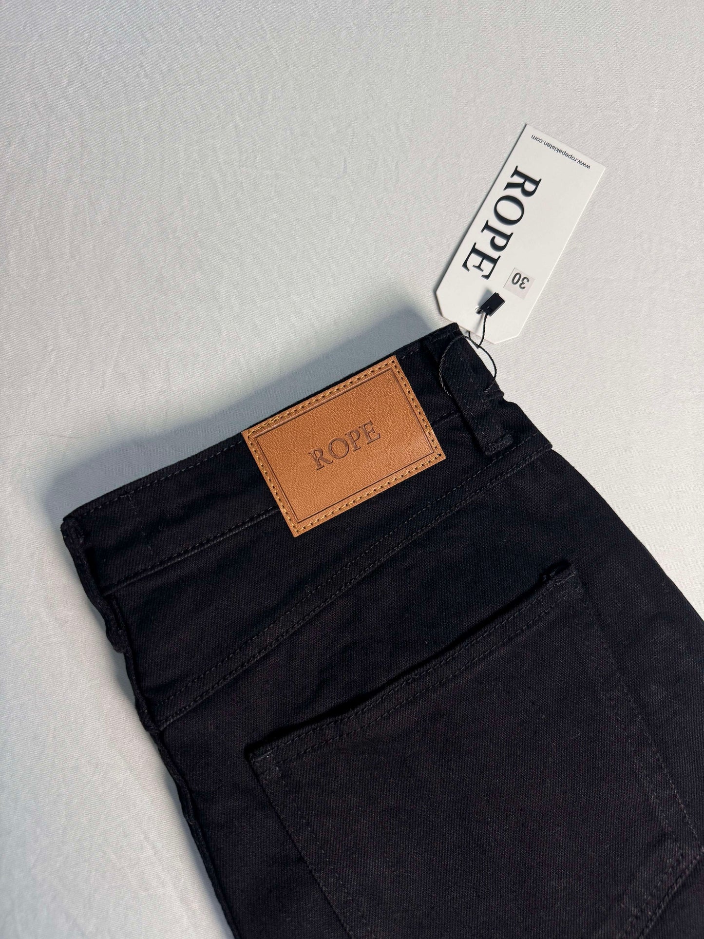WIDE LEG JEANS - HIGH RISE - BLACK