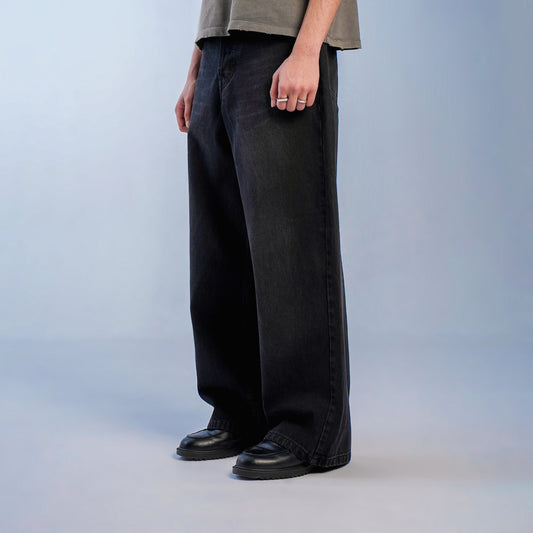 UNISEX MEGA BAGGY - WASHED BLACK