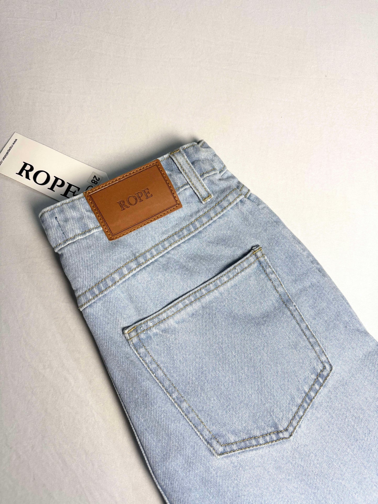 WIDE LEG JEANS - HIGH RISE - LIGHT BLUE